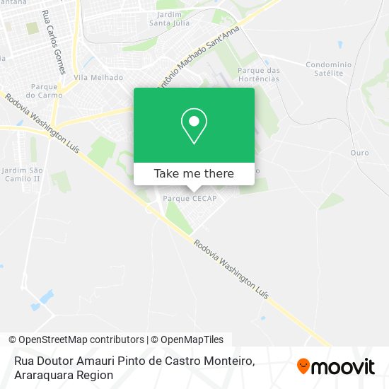 Rua Doutor Amauri Pinto de Castro Monteiro map