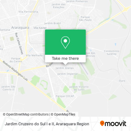 Jardim Cruzeiro do Sul I e II map