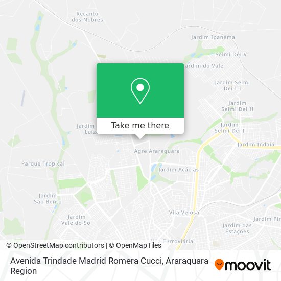 Avenida Trindade Madrid Romera Cucci map
