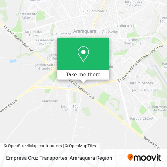 Empresa Cruz Transportes map