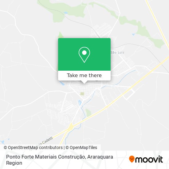 Mapa Ponto Forte Materiais Construção