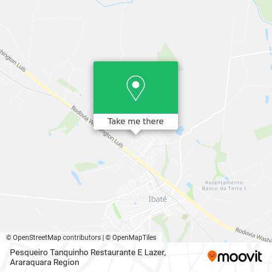 Mapa Pesqueiro Tanquinho Restaurante E Lazer
