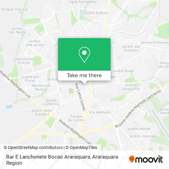 Bar E Lanchonete Bocao Araraquara map