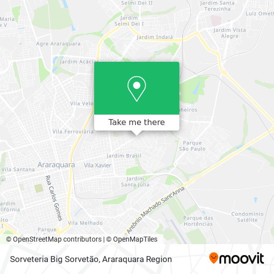Sorveteria Big Sorvetão map