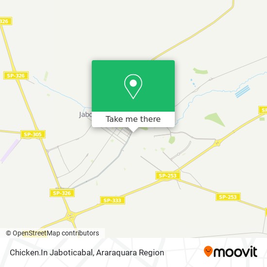 Chicken.In Jaboticabal map