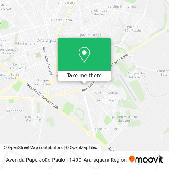 Mapa Avenida Papa João Paulo I 1400