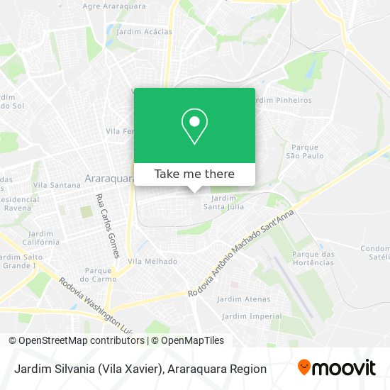 Jardim Silvania (Vila Xavier) map