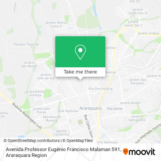 Mapa Avenida Professor Eugênio Francisco Malaman 591