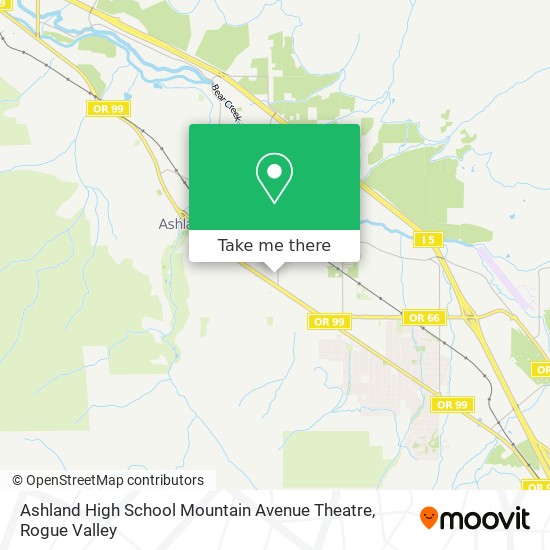 Ashland High School Mountain Avenue Theatre map