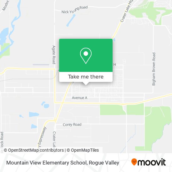 Mapa de Mountain View Elementary School