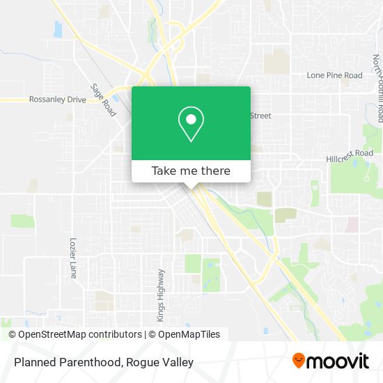 Planned Parenthood map