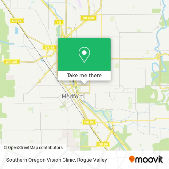 Southern Oregon Vision Clinic map