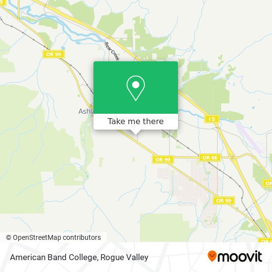 American Band College map