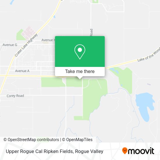 Upper Rogue Cal Ripken Fields map