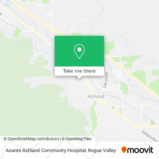 Mapa de Asante Ashland Community Hospital