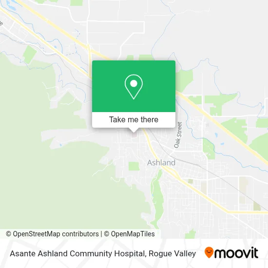 Asante Ashland Community Hospital map