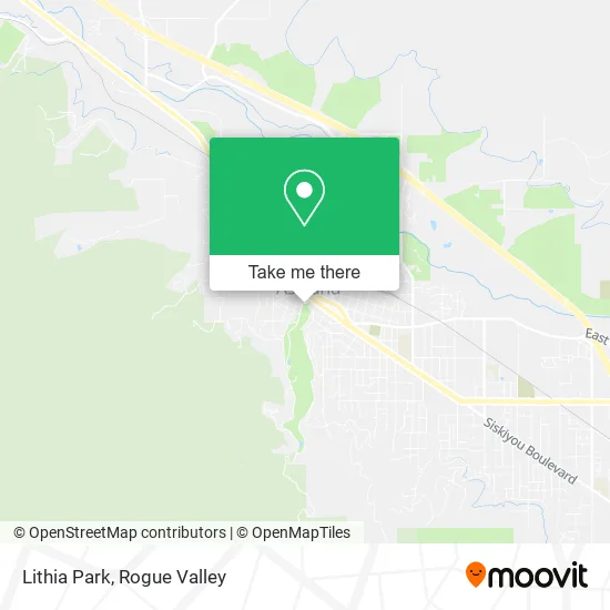 Mapa de Lithia Park