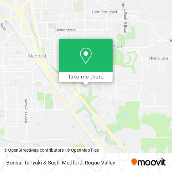 Bonsai Teriyaki & Sushi Medford map