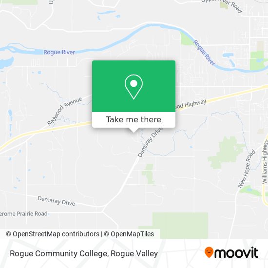 Mapa de Rogue Community College