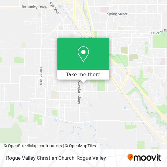 Rogue Valley Christian Church map