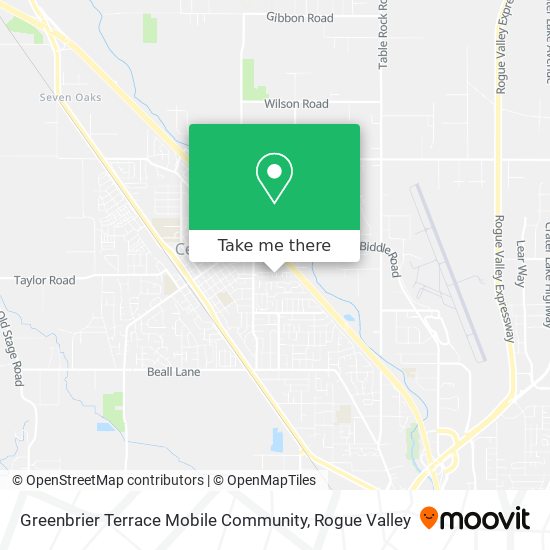 Greenbrier Terrace Mobile Community map