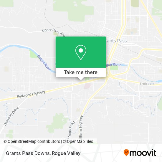 Grants Pass Downs map
