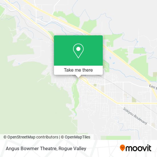 Angus Bowmer Theatre map