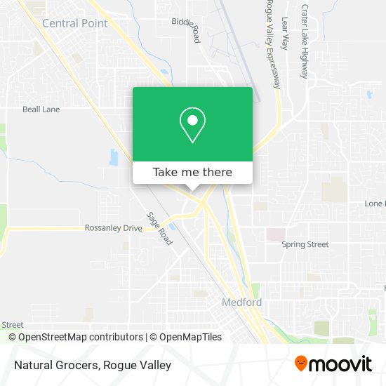 Natural Grocers map