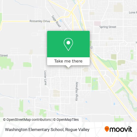 Mapa de Washington Elementary School