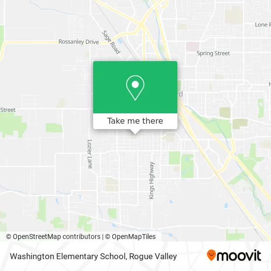 Mapa de Washington Elementary School