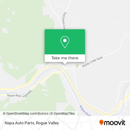 Mapa de Napa Auto Parts