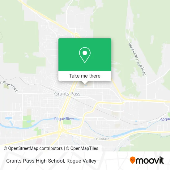 Grants Pass High School map