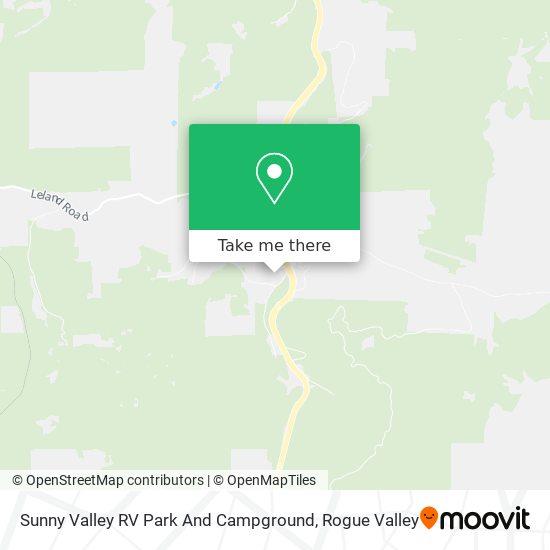Mapa de Sunny Valley RV Park And Campground