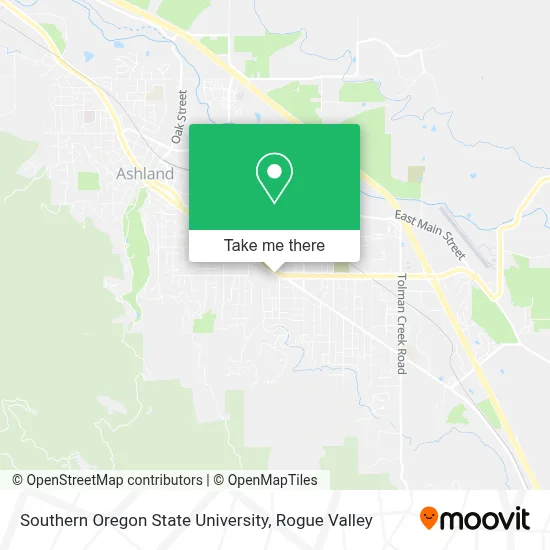 Southern Oregon State University map
