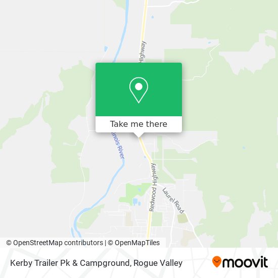 Kerby Trailer Pk & Campground map