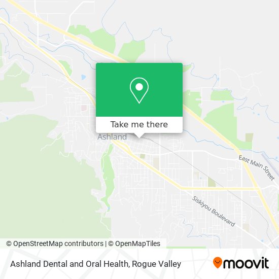 Mapa de Ashland Dental and Oral Health