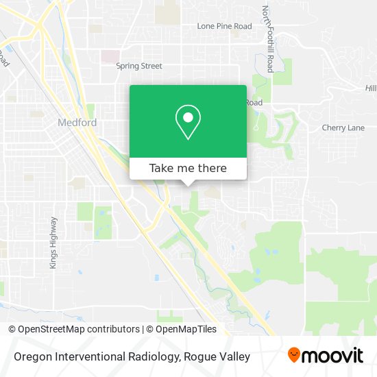 Oregon Interventional Radiology map