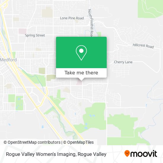 Rogue Valley Women's Imaging map