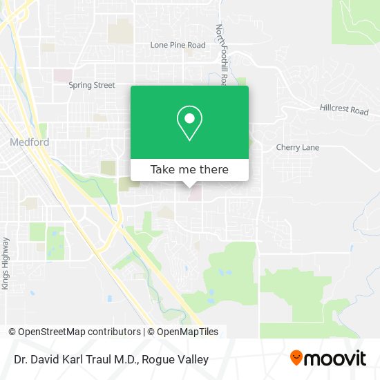 Dr. David Karl Traul M.D. map