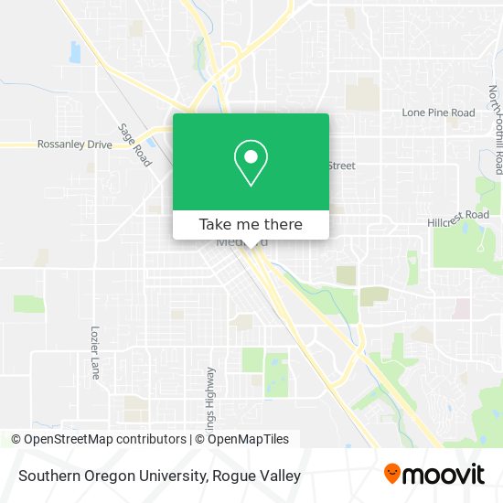 Southern Oregon University map