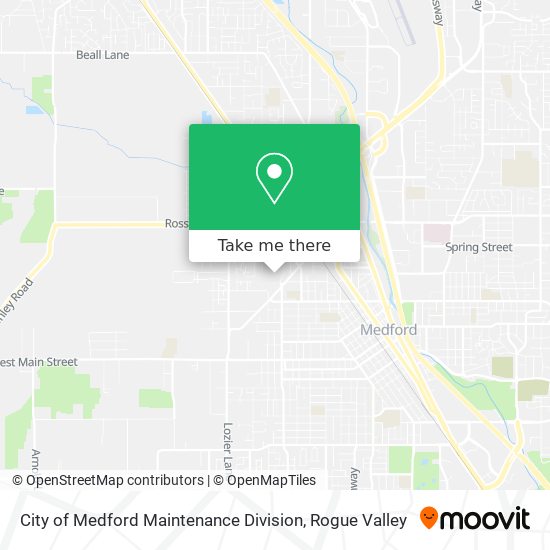 Mapa de City of Medford Maintenance Division