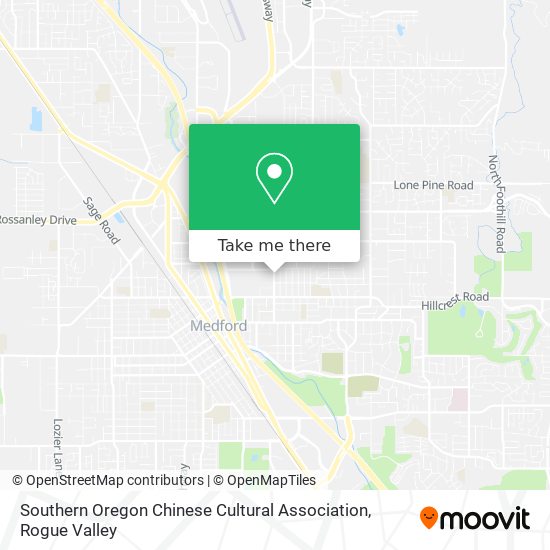Mapa de Southern Oregon Chinese Cultural Association