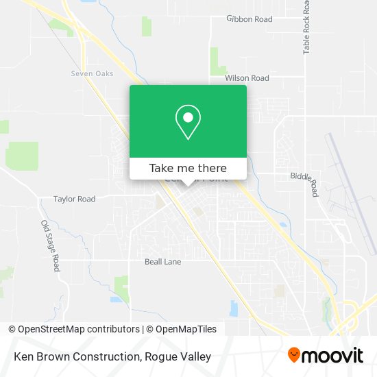 Ken Brown Construction map
