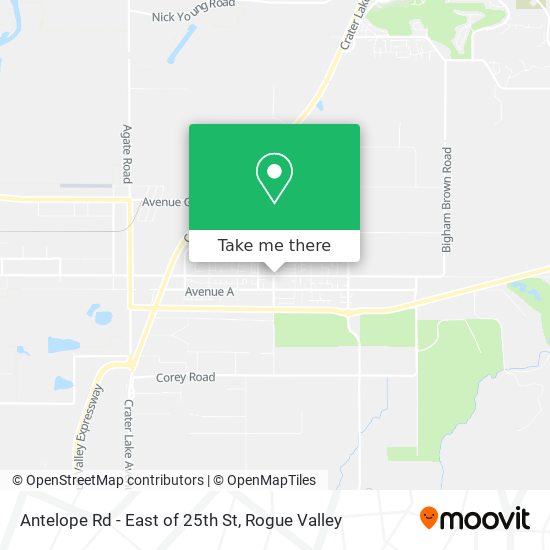 Mapa de Antelope Rd - East of 25th St