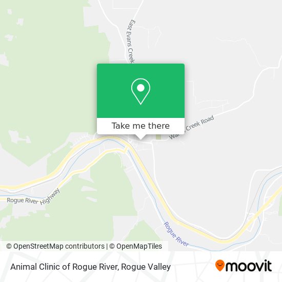 Mapa de Animal Clinic of Rogue River