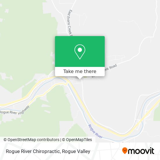 Rogue River Chiropractic map