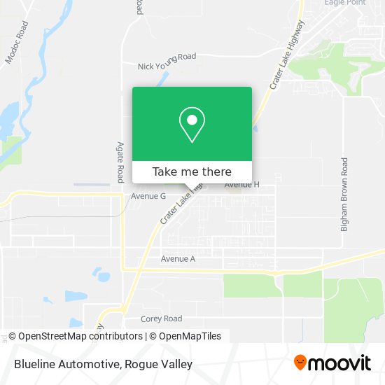 Blueline Automotive map
