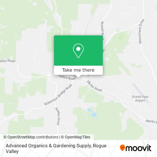 Advanced Organics & Gardening Supply map