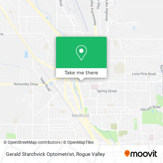 Gerald Starchvick Optometrist map