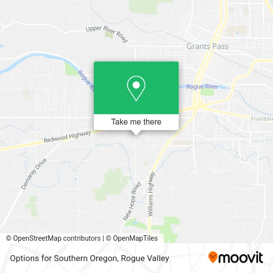 Options for Southern Oregon map